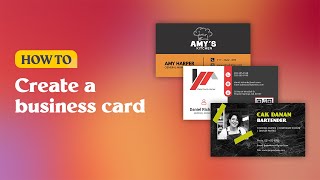 How to create business cards  PosterMyWall [upl. by Ancell881]