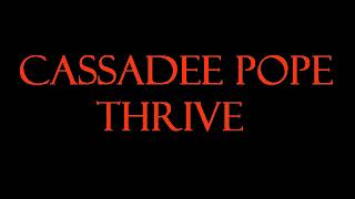 Cassadee Pope  Thrive KaraokeInstrumental [upl. by Underwood178]