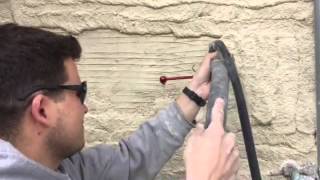 EZE 24 Spraying Weber monocouche  RDP Plastering [upl. by Koball]