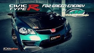 Honda Civic FD2 แต่งเต็ม By AE Racing Garage  Boxzaracingcom [upl. by Eirual]