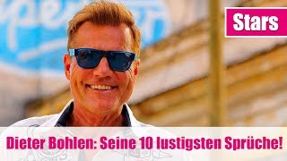 Dieter Bohlen Seine 10 lustigsten DSDSSprüche [upl. by Grevera170]