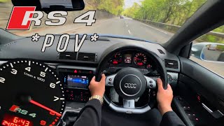 B7 AUDI RS4 POV DRIVE STAGE 2 MRC 440BHP [upl. by Rupert]