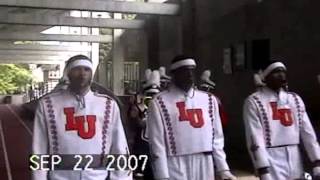 Langston University marching in vs Lincoln University 2007 [upl. by Norga309]