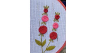 Woven rose embroidery  embroidery for beginners  Lets Explain [upl. by Shinberg]