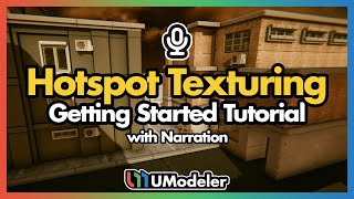 Hotspot Texturing Getting Start tutorial with UModeler in Unity [upl. by Piggy421]