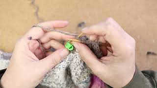 Fibre  Lets Knit a Mitered Blanket Together  R2B5  No Commentary just knitting [upl. by Marc283]