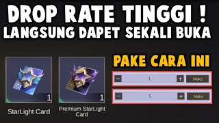 LANGSUNG DAPET KARTU STARLIGHT PAKE CARA INI  DROP RATE TINGGI ATAU HOKI [upl. by Gnoix960]