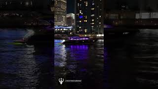 Sunseeker Manhattan 60 on an night cruise on Miami River yachtlifemiami [upl. by Krug427]