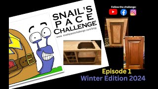 Episode 1 NEW Winter Edition 2024  Snails Pace Challenge  Refinishing our 20 kitchen cabinet [upl. by Nysilla]