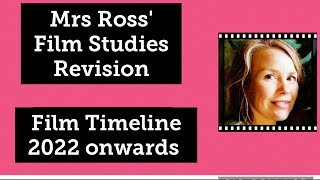 Eduqas GCSE History of Film Timeline 2022 [upl. by Atteyram506]