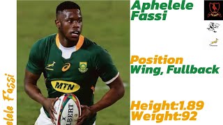 Aphelele FassiSpringboks tribute [upl. by Rolyak]