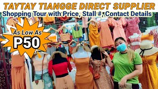 Latest Taytay Tiangge Tour amp Price Update Stall  amp Contact Details for Resellers  Detailed Vlog [upl. by Naltiak]