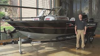 TRACKER Boats 2016 Targa V20 WT Deep V Fishing Boat Walk Around with Rick Emmitt [upl. by Ymar]