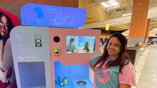 Cotton Candy Vending Machine Opry Mills Mall Nashville [upl. by Anastasio]