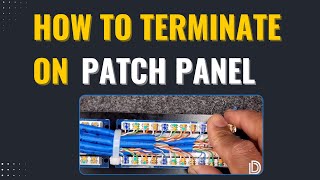 How to Terminate on a Patch Panel [upl. by Justin]