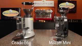 Grinder Comparison Mazzer Mini and Ceado E6 [upl. by Summers88]