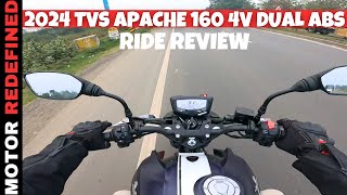 Finally 2024 TVS Apache RTR 160 4V SE Dual ABS Ride Review  Better Than Bajaj Pulsar N160 [upl. by Enihpets786]