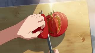 Aesthetic anime cooking ramen with sound effects [upl. by Sprung]