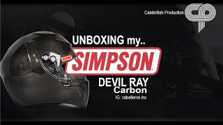 UNBOXING MY SIMPSON DEVIL RAY CARBON HELMET [upl. by Celeste]