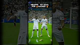 Mbappes first goal for Real Madrid mbappe realmadrid [upl. by Zink]