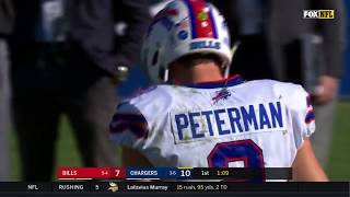 Nathan Peterman Throws 5 INTs in First Half of First NFL Start  Bills vs Chargers  NFL Wk 11 [upl. by Ennaxxor]