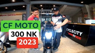 CF MOTO 300 NK SRP 183900  KIRBY MOTOVLOG [upl. by Shawna785]