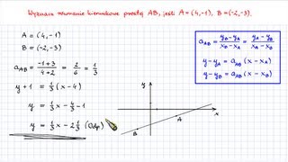 Pigułka Równanie kierunkowe prostej 2 [upl. by Amsirahc192]