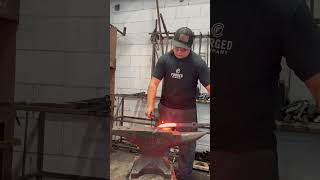 Doing some work on my capstone blacksmith westernwelder ironwork Blacksmithing [upl. by Laveen]