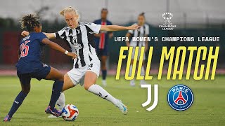 FULL MATCH  Juventus Women  PSG Féminines  UWCL Round 2  First Leg [upl. by Soluk]