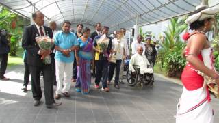 Sri Lanka Differently abled Volleyball team  2013 India Tour Part  01 [upl. by Nannaihr]