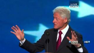 Bill Clinton speaks at the 2012 DNC CSPAN  Full Speech [upl. by Just408]