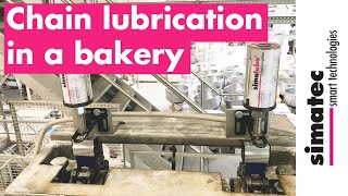 Chain lubrication in a bakery [upl. by Placido]