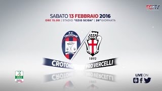 Verso CrotoneProVercelli la preview [upl. by Iormina]