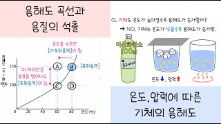 중2 물질의특성 2강 용해도┃용해도 곡선 해석하기┃기체의 용해도👻 [upl. by Ierna]