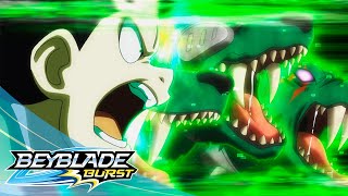 BEYBLADE BURST  Ep45 Spryzen vs Wyvron  Ep46 Battle for the Top Valt vs Xander [upl. by Aicirtam]