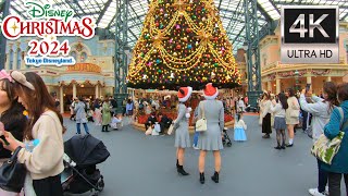 ディズニーランド・クリスマス2024パーク散歩 walking through Tokyo Disneyland on Christmas [upl. by Sivram]