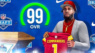 I TRADED UP FOR THE BEST PLAYER IN THE NFL DRAFT HE HAS 100 SPEED Commanders S3 [upl. by Dyun648]