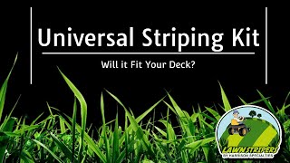 Universal Lawn Striping Kit Explained and Installed on a Zero Turn Mowing Deck [upl. by Arola216]