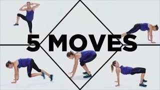 5 Calorie Burning Workout Moves You Can Do Anywhere [upl. by Nylaehs]