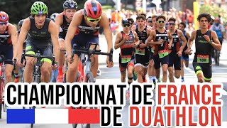 Championnat de France de Duathlon  5km CAP20km BIKE25km CAP  Junior Homme  Race  Noyon 2021 [upl. by Leamse]