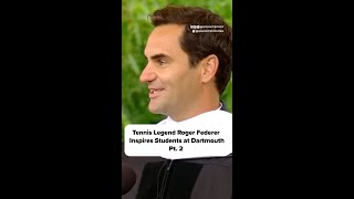 Tennis Legend Roger Federer Inspires Students at Dartmouth Pt2 [upl. by Refinneg]