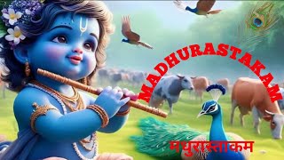 madhurastakam  adharam madhuram with lyrics [upl. by Winzler193]