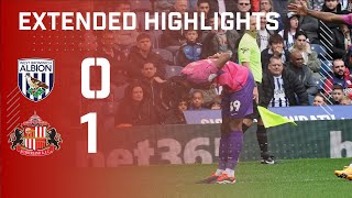 Extended Highlights  West Bromwich Albion 0  1 Sunderland AFC [upl. by Ellezaj]