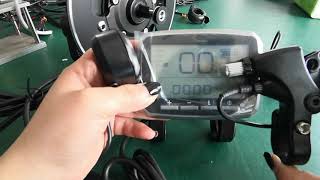 Ebike Tongsheng TSDZ2 Mid Motor VLCD5 Display Throttle Ebrake Installation [upl. by Balliol]