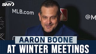 Aaron Boone reacts to Juan Sotos departure from the Yankees for the Mets  SNY [upl. by Nnaeoj]