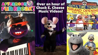 Over 1 Hour of Chuck E Cheese Music Videos for Kids  Afternoon Fun Break [upl. by Aivatan175]