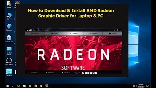 How to Download amp Install AMD Radeon Graphic Driver for Laptop amp PC Official [upl. by Noillimaxam]