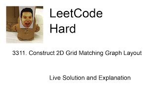 3311 Construct 2D Grid Matching Graph Layout Leetcode Hard [upl. by Alakcim]