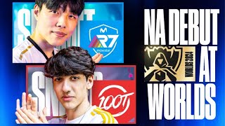 WHAT THE HELL IS GOING ONNNN  100T DEBUT AT WORLDS 2024 VS R7 IN PLAYINS  CAEDREL [upl. by Felisha]