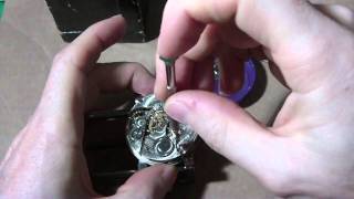 How I Install a mainspring on a Hamilton 974 pocket watch part 1 of 2 [upl. by Aicirtan594]